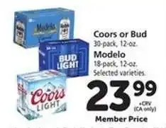 Safeway Coors or Bud / Modelo offer