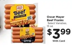 Kroger Oscar Mayer Beef Franks offer