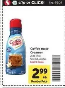 Safeway Coffee mate Creamer offer