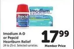 Safeway Imodium A-D or Pepcid Heartburn Relief offer