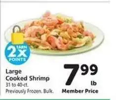 Safeway Large Cooked Shrimp offer