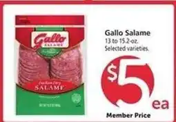 Safeway Gallo Salame offer