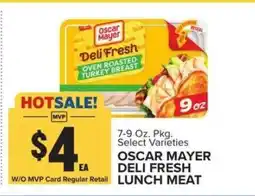 Food Lion Oscar Mayer Deli Fresh Lunch Meat offer