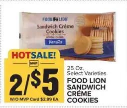Food Lion FOOD LION SANDWICH CREME COOKIES offer