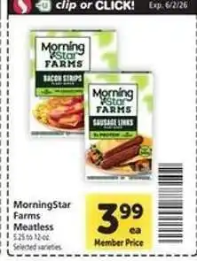 Safeway MorningStar Farms Meatless offer