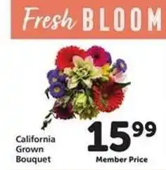 Safeway California Grown Bouquet offer