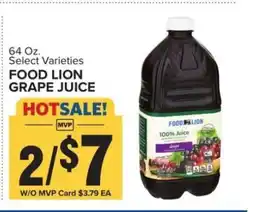 Food Lion FOOD LION GRAPE JUICE offer