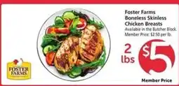 Safeway Foster Farms Boneless Skinless Chicken Breasts offer