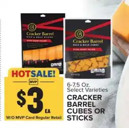 Food Lion CRACKER BARREL CUBES OR STICKS offer