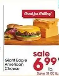 Giant Eagle Giant Eagle American Cheese offer