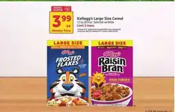 Safeway Kellogg's Large Size Cereal offer