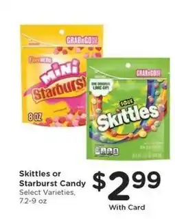 Kroger Skittles or Starburst Candy offer
