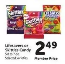 Safeway Lifesavers or Skittles Candy offer