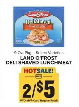 Food Lion Land O'Frost Deli Shaved Lunchmeat offer