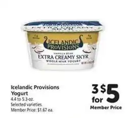 Safeway Icelandic Provisions Yogurt offer