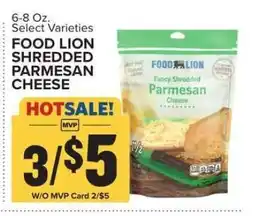 Food Lion FOOD LION SHREDDED PARMESAN CHEESE offer