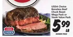 Safeway USDA Choice Boneless Beef Chuck Roast offer