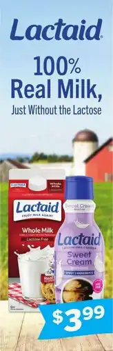 Albertsons Lactaid Sweet Cream offer