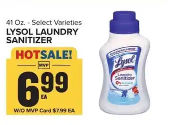 Food Lion Lysol Laundry Sanitizer offer
