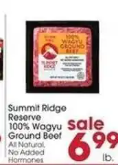 Giant Eagle Summit Ridge Reserve 100% Wagyu Ground Beef offer