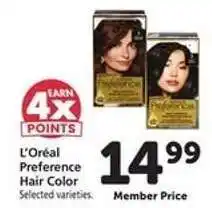 Safeway L'Oréal Preference Hair Color offer