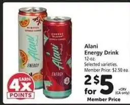 Safeway Alani Energy Drink offer