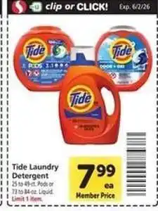 Safeway Tide Laundry Detergent offer