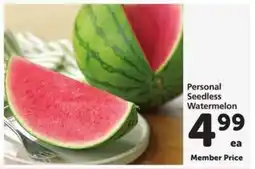 Safeway Personal Seedless Watermelon offer