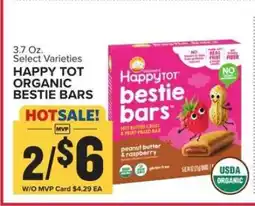 Food Lion HAPPY TOT ORGANIC BESTIE BARS offer