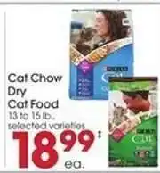 Giant Eagle Cat Chow Dry Cat Food offer