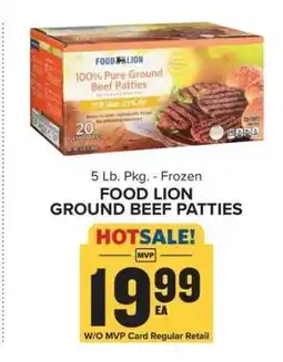 Food Lion FOOD LION GROUND BEEF PATTIES offer