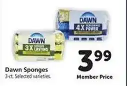 Safeway Dawn Sponges offer