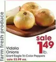 Giant Eagle Vidalia Onions offer