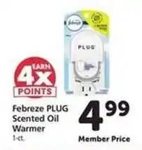 Safeway Febreze PLUG Scented Oil Warmer offer