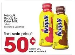 Giant Eagle Nesquik Ready to Drink Milk offer