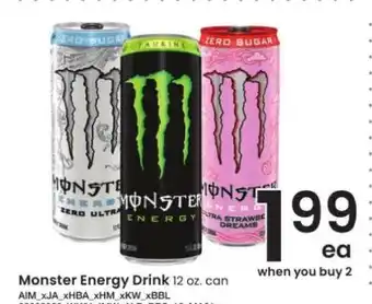 Albertsons Monster Energy Drink offer