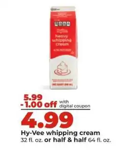 Hy-Vee Hy-Vee whipping cream offer
