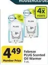 Albertsons Febreze PLUG Scented Oil Warmer offer