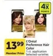 Albertsons L'Oréal Preference Hair Color offer