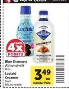 Safeway Blue Diamond Almondmilk offer