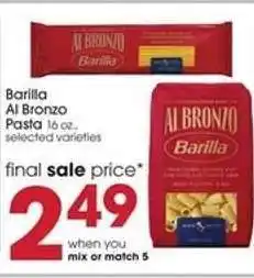 Giant Eagle Barilla Al Bronzo Pasta offer
