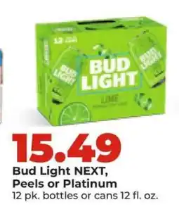 Hy-Vee Bud Light NEXT, Peels or Platinum offer
