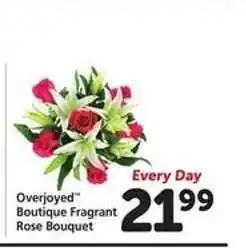 Safeway Overjoyed Boutique Fragrant Rose Bouquet offer