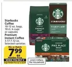 Albertsons Starbucks Coffee offer