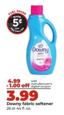 Hy-Vee Downy Fabric Softener offer