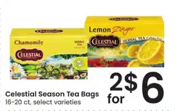 Albertsons Celestial Season Tea Bags offer