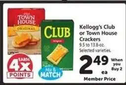 Safeway Kellogg's Club or Town House Crackers offer