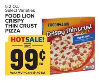 Food Lion FOOD LION CRISPY THIN CRUST PIZZA offer