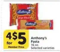 Albertsons Anthony's Pasta offer