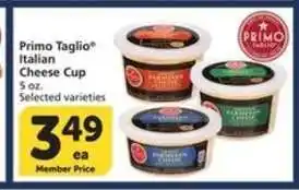Albertsons Primo Taglio Italian Cheese Cup offer